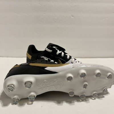 Nike Premier III 3 FG Soccer Cleats White Black Gold Men's