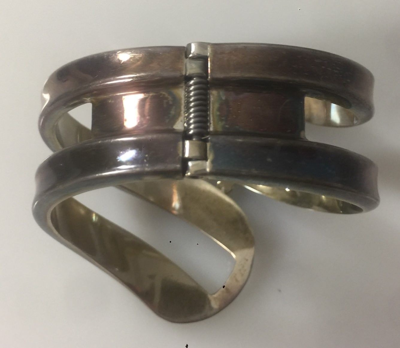 LARGE 925 STERLING SILVER BY-PASS STATEMENT BRACE… - image 2