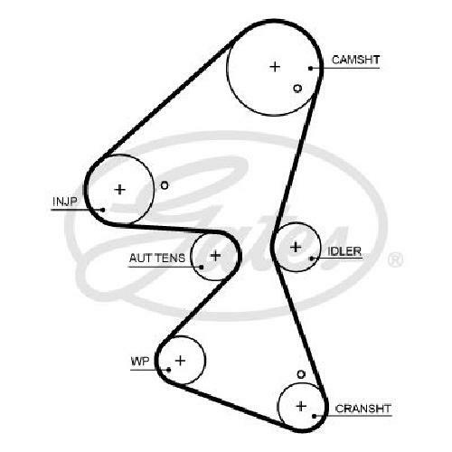 Timing belt 5705XS GATES for DS FORD PEUGEOT OPEL CITROËN TOYOTA VAUXHALL FIAT - Image 33