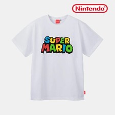 Nintendo TOKYO Super Mario T-shirt C Size M  L  130cm Color White JAPAN NEW