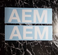 Aem Decals Stickers Gloss White 12 2 Pair Fast Usa Aem Decals Stickers Gloss White 12 2 Pair Fast Usa