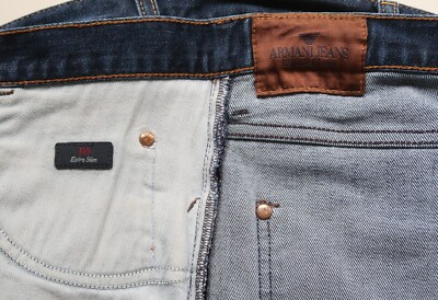 ARMANI JEANS J10 Extra Slim Fit Blue Vintage Wash Men Jeans | eBay
