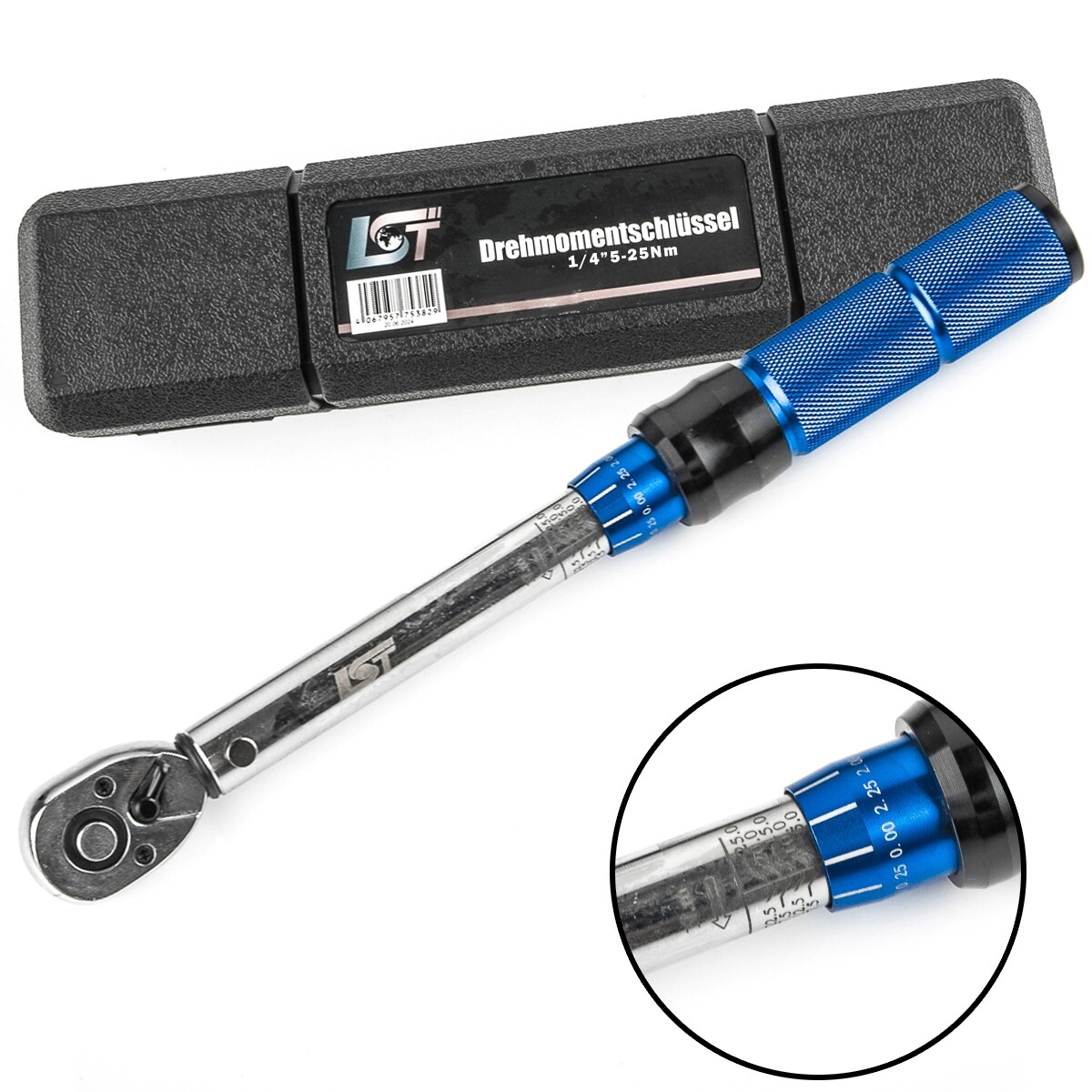 Torque Wrench 5-25 Nm 1/4 Inch Torque Wrench 1/4"" Ratchet
