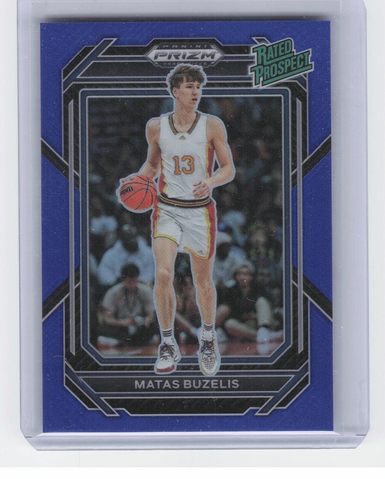 2023-24 Panini Prizm Draft Matas Buzelis #3 Rated Prospect Blue Prizm /199