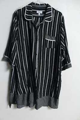 DKNY Damen lässiges Shirtkleid - schwarz - Größe XL Extra Large (m21)