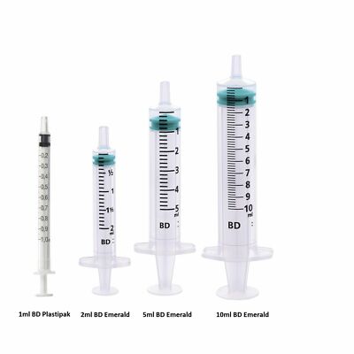 Sterile Syringes 1ml 2ml 5ml 10ml ml 50ml Plastipak Hypodermic Syringe Ebay