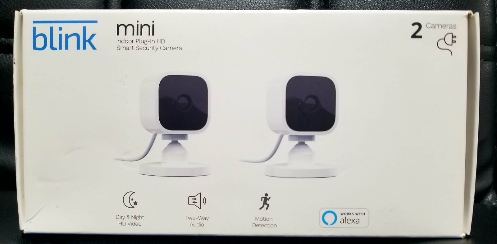 Blink Mini Indoor Plug-In HD Smart Security Camera - Pack of 2