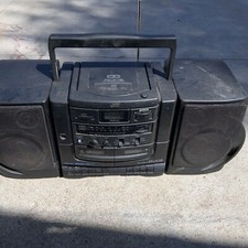 JVC PC-X75 CD Dual Cassette Tuner Portable Player Recorder Boombox CD Don  t Work