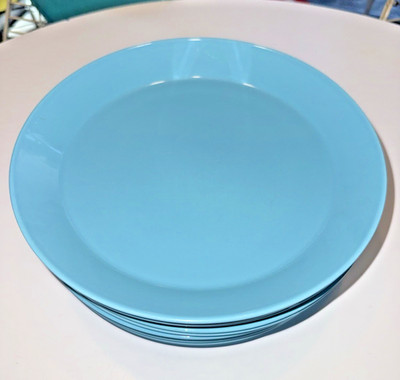 iitala Teema dinner plate TURQUOISE discontinued HTF excellent 10 1/8'' Franck