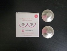 SILVERETTE The Original Silver Nursing Cups, Nipple Covers for Breastfeeding R