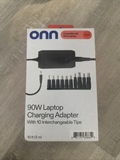 Onn 90w Laptop Charging Adapter With 10 Interchangeable Tips