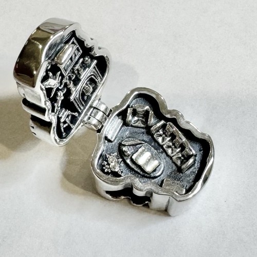 Polly pocket Style Harry Potter Hogwarts Ravenclaw common room 925 silver charm - Picture 8 of 18