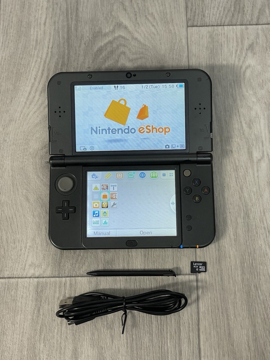 New Nintendo 3DS LL XL Metallic Black Region Free USA Seller