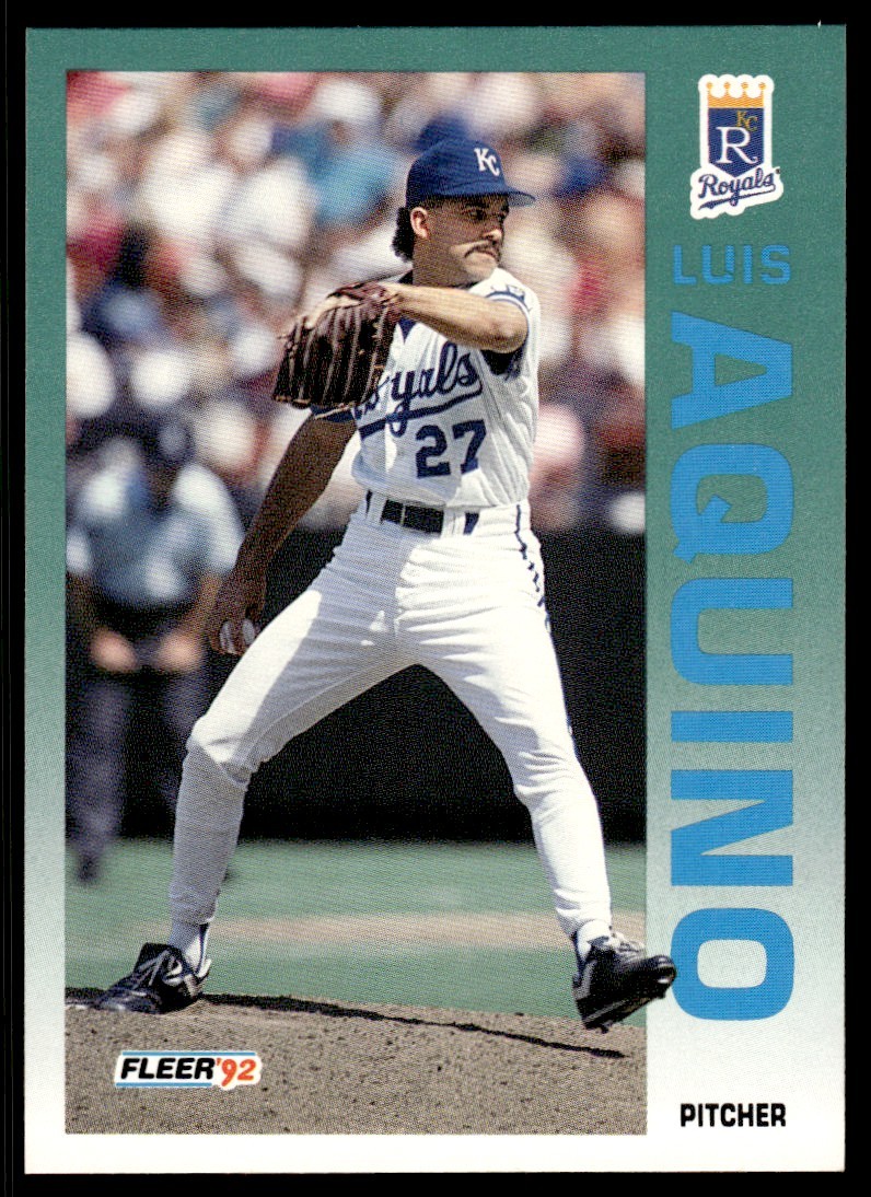 1992 FLEER LUIS AQUINO #151 KANSAS CITY ROYALS 912