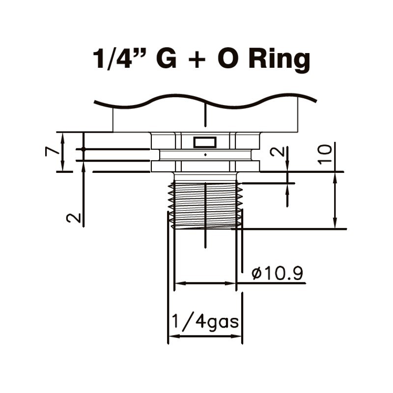 Pressure Transducer 0-4 Bar Att. 1/4