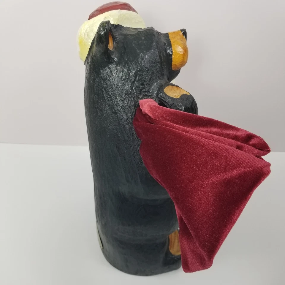 Jeff Fleming Big Sky Carvers Massivholz Bär BSC Nikolausmütze Weihnachtsdecke - Bild 4 von 4