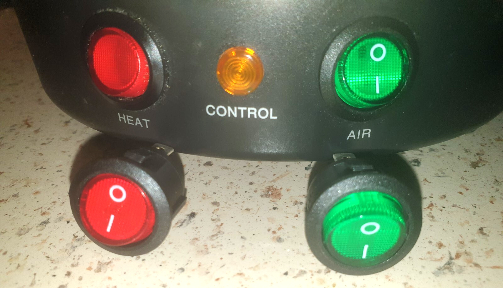 Volcano Classic POWER & HEAT/AIR Replacement Both Red & Green Switches, 120VAC