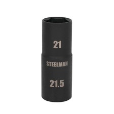 Steelman 12 In. Drive Impact Flip Socket Thin Wall 21-mm X 21.5-mm 60230