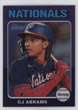 2024 Topps Heritage Hot Box Chrome Purple Refractor CJ Abrams #446 1a1o