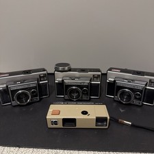 Lot of 4 Vintage Cameras, Kodak Instamatic,