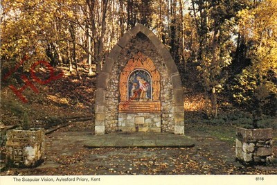 Ansichtskarte>>Aylesford Priory, das Skapulier Vision