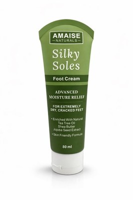 Silky Soles Premium Teebaumöl Fußcreme - Hilft Keime abzutöten, Anti Pilz