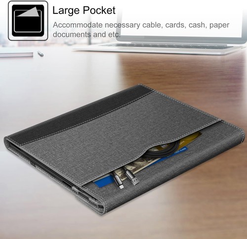 For 13'' Microsoft Surface Pro X 2020/2019 Case Multiple Angle Portfolio Cover - Bild 7 von 10