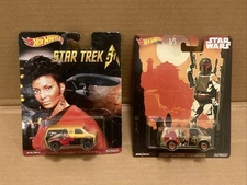 Hot Wheels Pop Culture Ford Transit Supervan Star Trek 50th Anniv & Star Wars