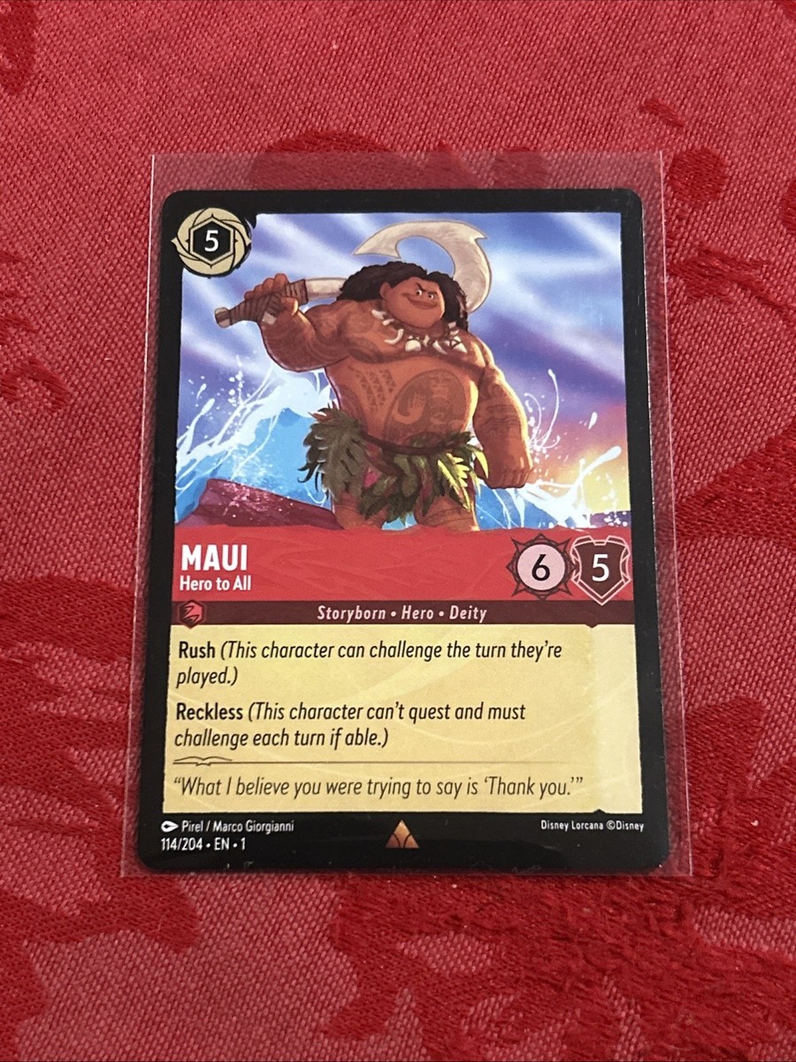 Lorcana First Chapter - Maui - Hero to All - 114/204 | eBay