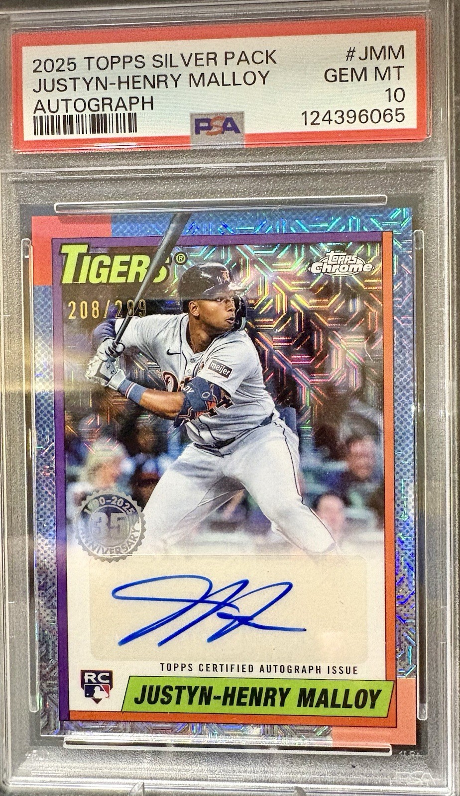 2025 Topps Series 1 - 1990 Topps Silver Auto Justyn-Henry Malloy /299 (RC)