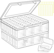 82pcs Bead storage containers, bead organizer boxes and craft storage boxes for