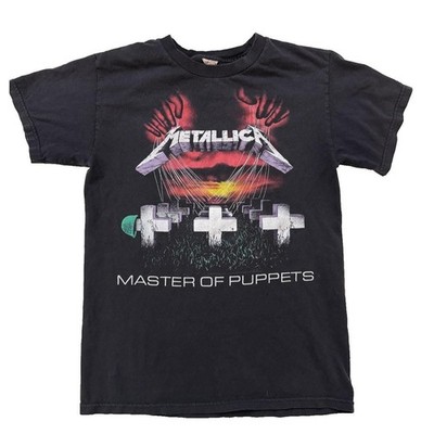 Metallica Master Of Puppets Graphic TShirt 2007 Y2K SM Heavy Metal RARE Back Hit