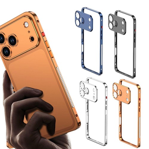For iPhone 17 Pro Max Aluminum Bumper Frame Case +Metal lens Film❀ - Picture 4 of 22