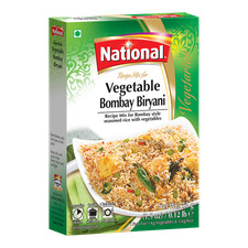 National Foods Vegetable Bombay Biryani Recipe Mix 1.90 oz (55g) | Pack of 4