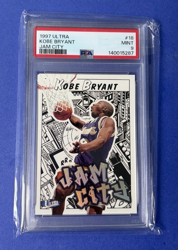 1997 Ultra Kobe Bryant LA Lakers Jam City #18 PSA 9 MINT