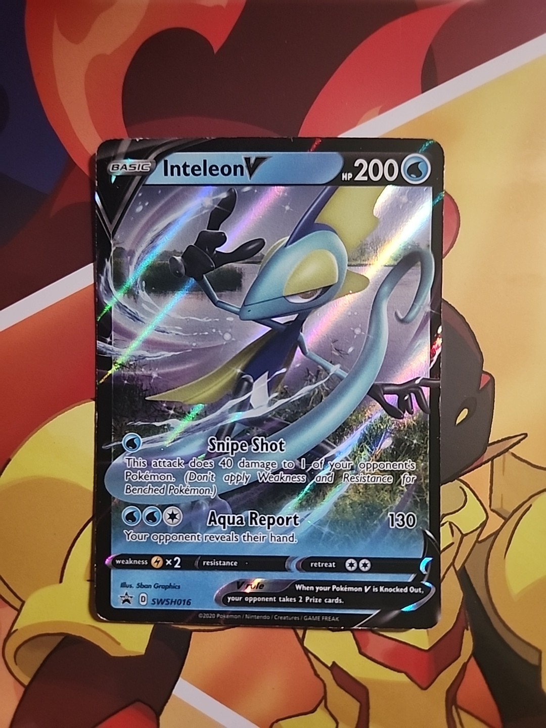 Inteleon V SWSH016 Pokémon Sword & Shield Promo Cards Holo Black Star Promo NM