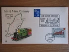 ISLE OF MAN - RAILWAY CENTENARY SPECIAL FIRST DAY COVER WITH CENTENARY H/S