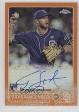 2015 Topps Chrome Rookie Orange Refractor 6/25 Cory Spangenberg #AR-CS Auto 1b0