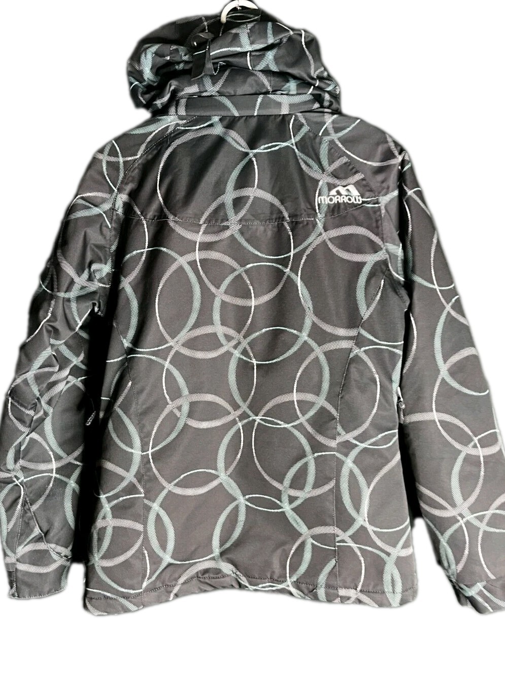 Vintage Morrow Womens Small Black Hooded Ski Jack… - image 2