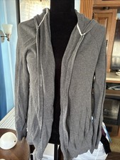 Banana Republic 100 Cotton Basics Gray Full Zip Sweatshirt