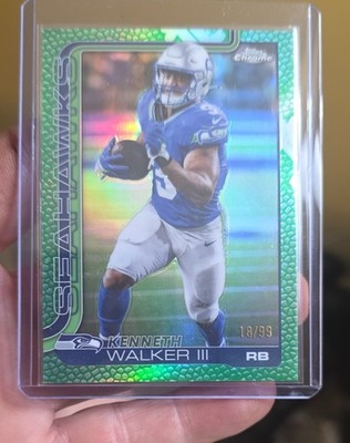 2025 Topps Chrome - Kenneth Walker III #276 Green Refractor /99
