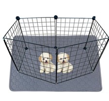Washable Puppy Dog Pee Pad, 2PCS Waterproof Reusable Mats with Super Absorben...