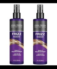  PACK OF 2 John Frieda Frizz Ease DAILY NOURISHMENT Leave-in Conditioner 8 oz
