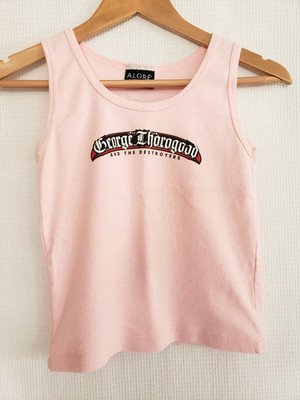 Vintage George Thorogood & The Destroyers Tank-Top Small Pink Bad To The Bone