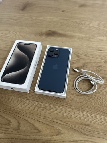 iPhone 15 Pro Max - 256GB - Blue Titanium - Makellos - 90% Akku - Entsperrt