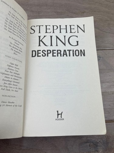 Desperation Stephen King 2011 Taschenbuch Epischer Thriller Hodder - Bild 2 von 8