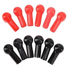 ･12Pcs Battery Terminal Boot Insulating Cover 6 Red 6 Black Cable Lug Protector