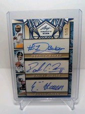 2025 Leaf Trinity Blue Derrick Baker Daniel Mielke Elijah Haven 1/15 Auto READ 