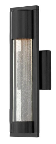 Hinkley Mist 15 1/2" High Satin Black Outdoor Wall Light - Picture 2 of 5