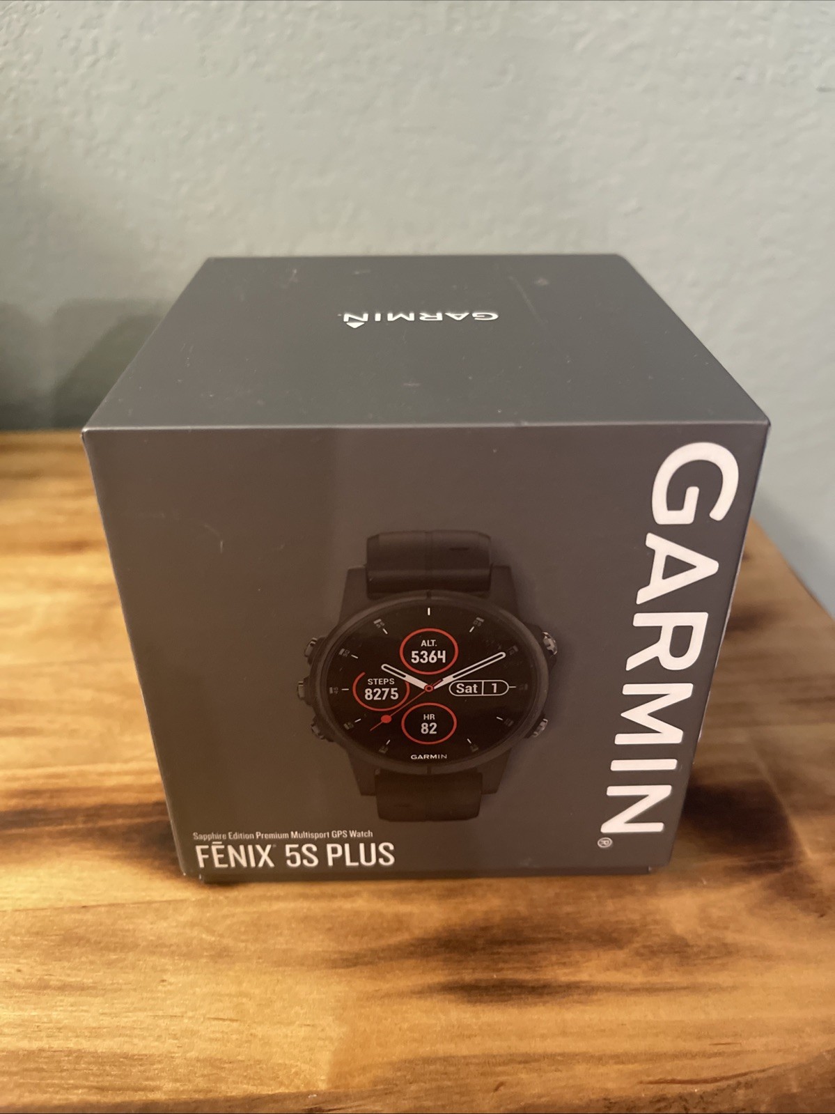 Garmin Fenix 5S Plus Sapphire Multisport GPS Smart Watch Black with Black Band